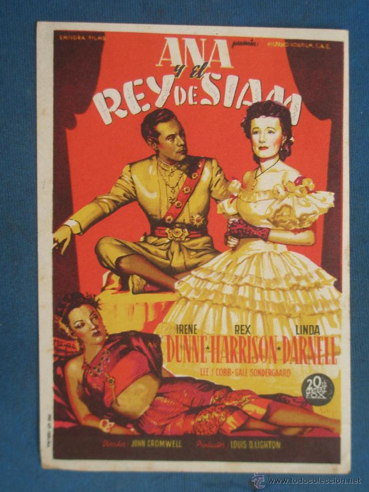 Cine: PROGRAMA DE MANO . ANA Y EL REY DE SIAM , SIN PUBLICIDAD . - Foto 1
