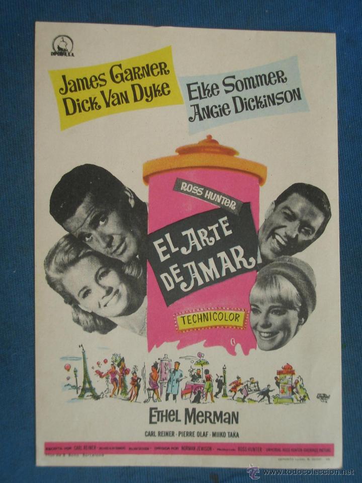 Cine: PROGRAMA DE MANO . EL ARTE DE AMAR , SIN PUBLICIDAD . - Foto 1