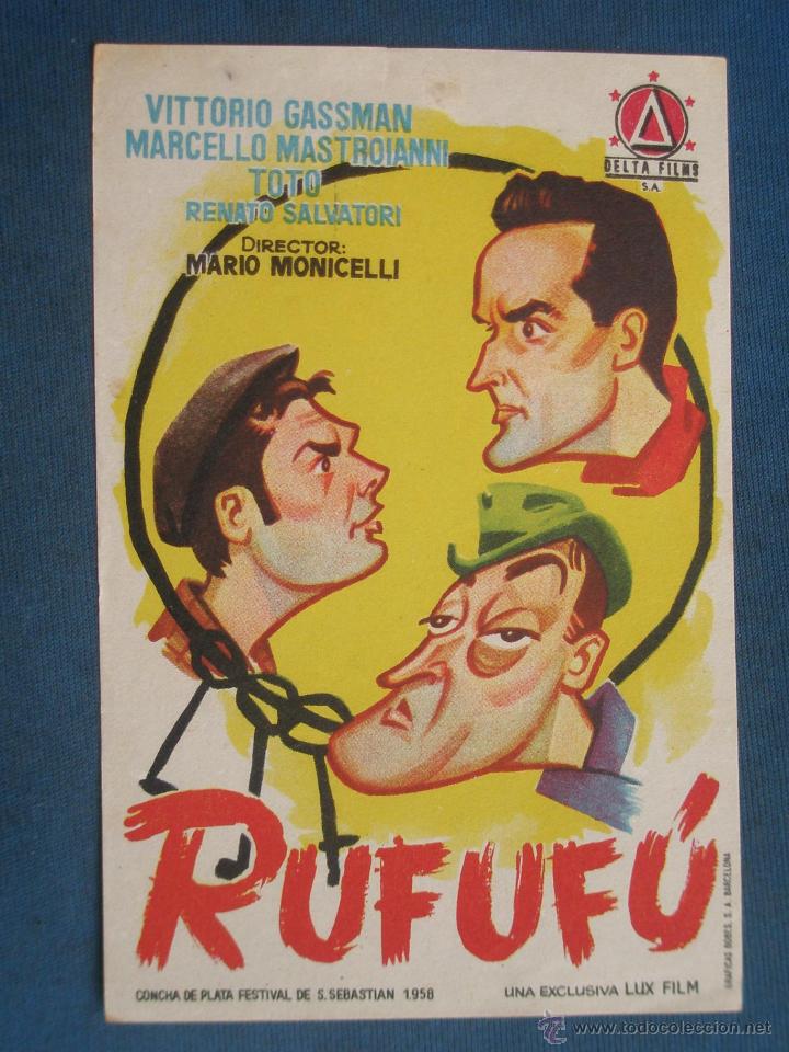Cine: PROGRAMA DE MANO . RUFUFU , SIN PUBLICIDAD . - Foto 1