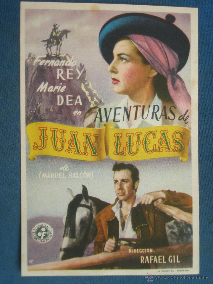 Cine: PROGRAMA DE MANO . AVENTURAS DE JUAN LUCAS , SIN PUBLICIDAD . - Foto 1