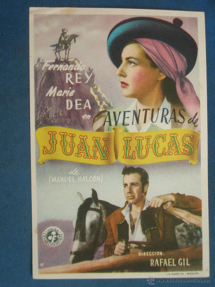 Cine: PROGRAMA DE MANO . AVENTURAS DE JUAN LUCAS , SIN PUBLICIDAD . - Foto 1