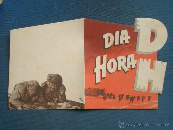 Cine: PROGRAMA DE MANO . DIA D , HORA H , SIN PUBLICIDAD . - Foto 1