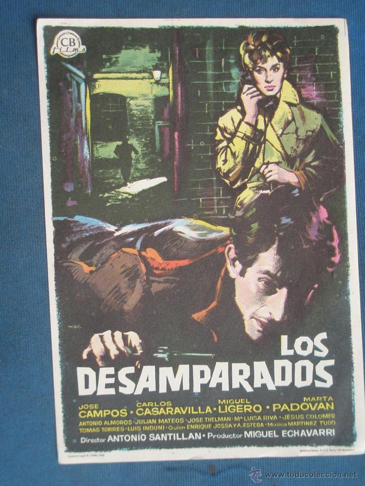 Cine: PROGRAMA DE MANO . LOS DESAMPARADOS , SIN PUBLICIDAD . - Foto 1