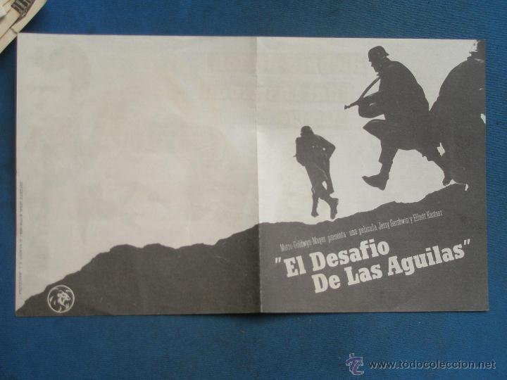 Cine: PROGRAMA DE MANO DOBLE . EL DESAFIO DE LAS AGUILAS, SIN PUBLICIDAD . - Foto 2