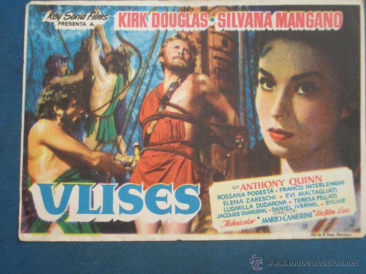 Cine: PROGRAMA DE MANO . ULISES, SIN PUBLICIDAD . - Foto 1