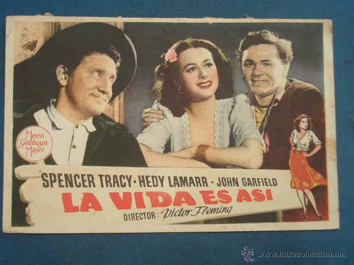 Cine: Programa de Mano . LA VIDA ES ASI , Sin Publicidad . - Foto 1