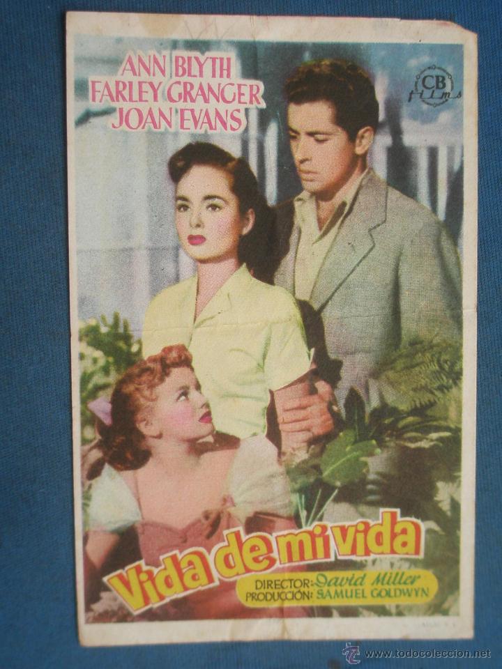 Cine: Programa de Mano . VIDA DE MI VIDA , Sin Publicidad . - Foto 1