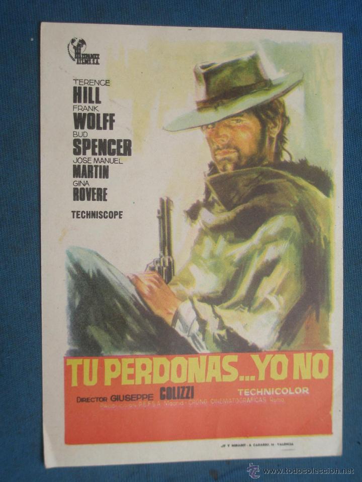 Cine: PROGRAMA DE MANO . TU PERDONAS... YO NO , SIN PUBLICIDAD . - Foto 1