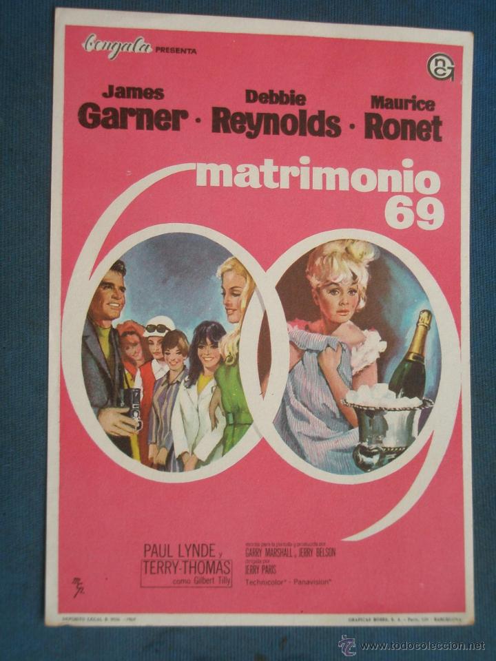 Cine: Programa de Mano . MATRIMONIO 69 , Sin Publicidad . - Foto 1