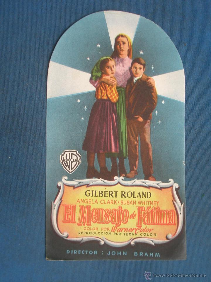 Cine: PROGRAMA DE MANO . EL MENSAJE DE FATIMA , SIN PUBLICIDAD . - Foto 1