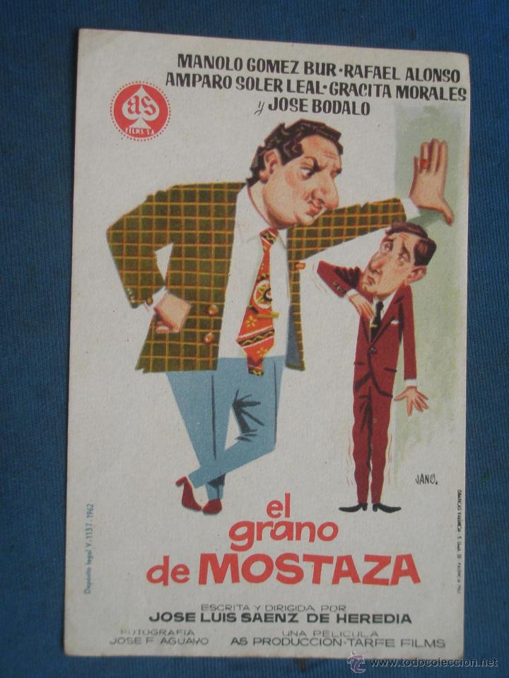 Cine: PROGRAMA DE MANO . EL GRANO DE MOSTAZA , SIN PUBLICIDAD . - Foto 1