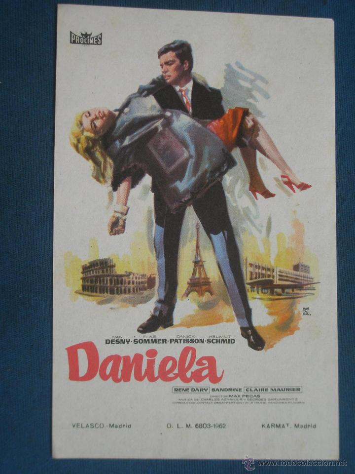Cine: Programa de Mano . DANIELA, Sin Publicidad . - Foto 1