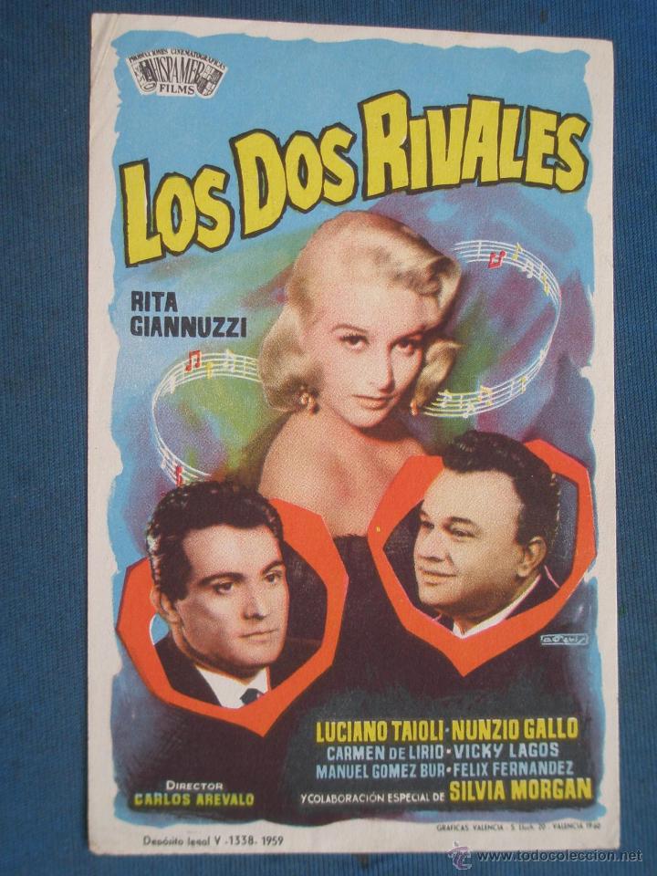 Cine: PROGRAMA DE MANO . LOS DOS RIVALES , SIN PUBLICIDAD . - Foto 1
