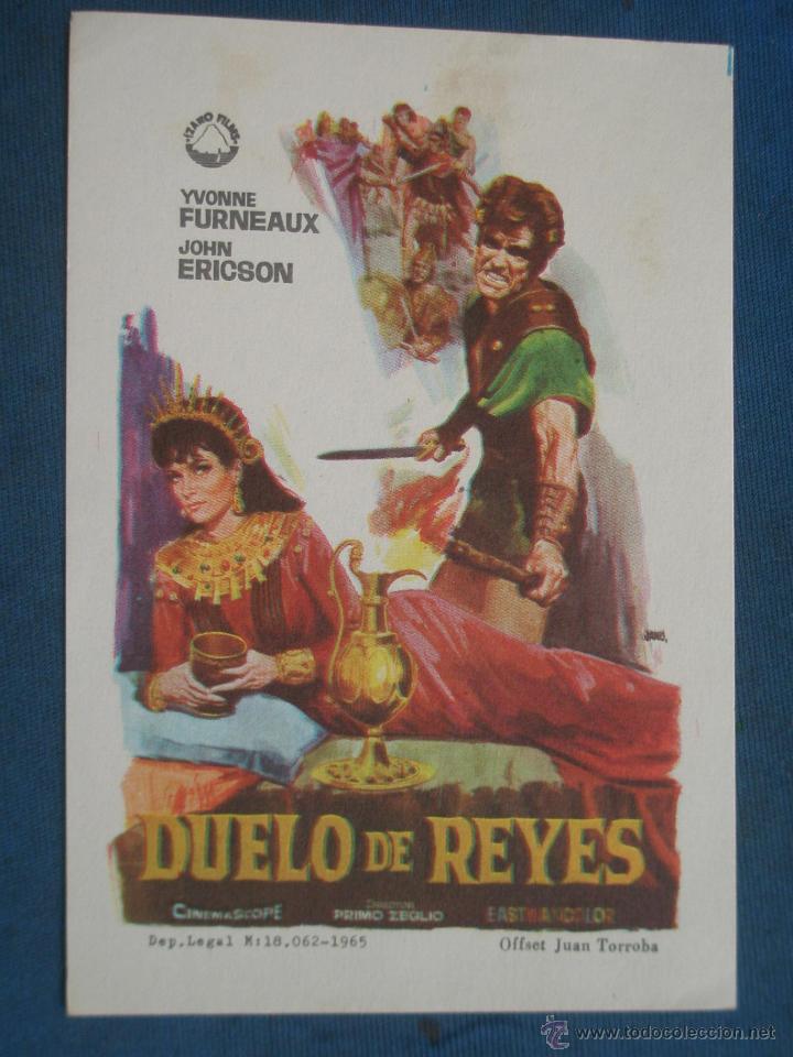 Cine: PROGRAMA DE MANO . DUELO DE REYES , SIN PUBLICIDAD . - Foto 1