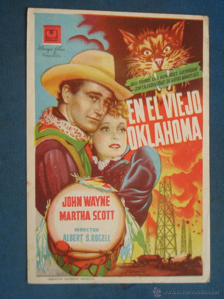 Cine: PROGRAMA DE MANO . EN EL VIEJO OKLAHOMA , SIN PUBLICIDAD . - Foto 1