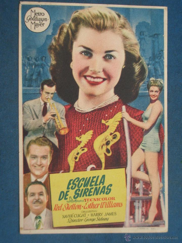 Cine: PROGRAMA DE MANO . ESCUELA DE SIRENAS , SIN PUBLICIDAD . - Foto 1