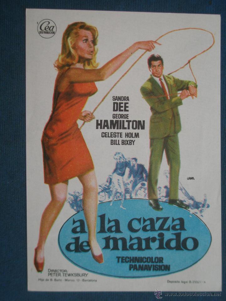 Cine: PROGRAMA DE MANO . A LA CAZA DE MARIDO , SIN PUBLICIDAD . - Foto 1