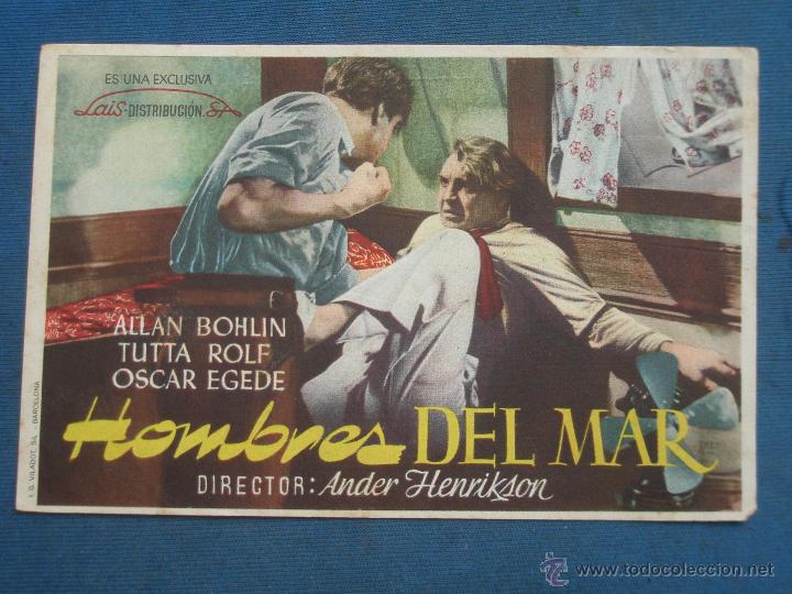 Cine: PROGRAMA DE MANO . HOMBRES DEL MAR , SIN PUBLICIDAD . - Foto 1