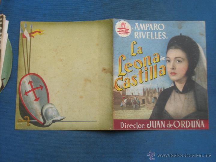 Cine: PROGRAMA DE MANO DOBLE . LA LEONA DE CASTILLA , SIN PUBLICIDAD . - Foto 1