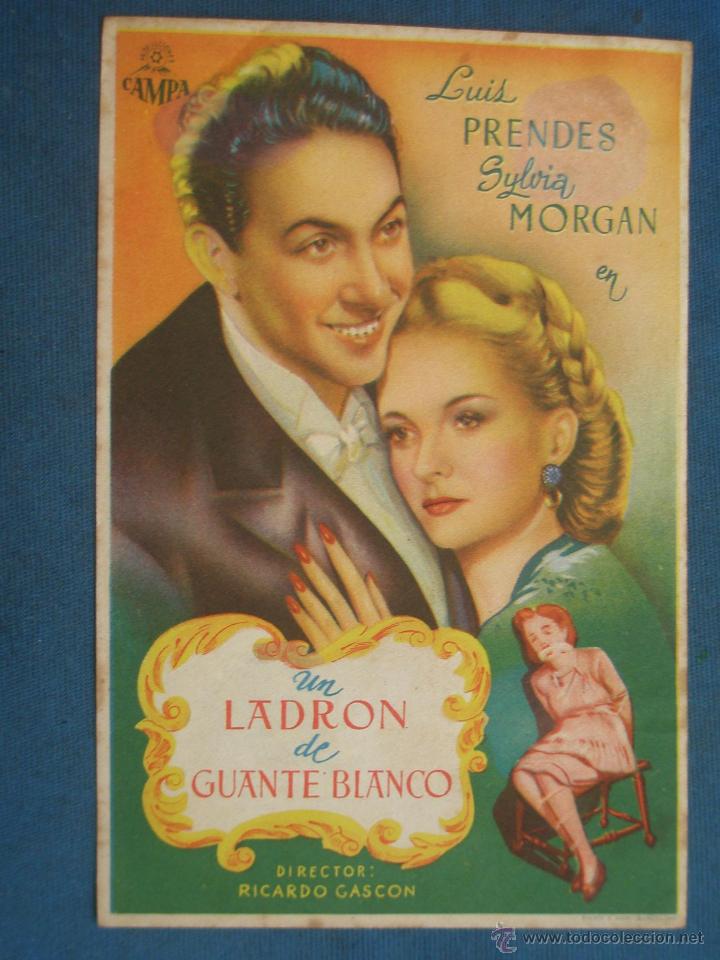 Cine: PROGRAMA DE MANO . UN LADRON DE GUANTE BLANCO , SIN PUBLICIDAD . - Foto 1
