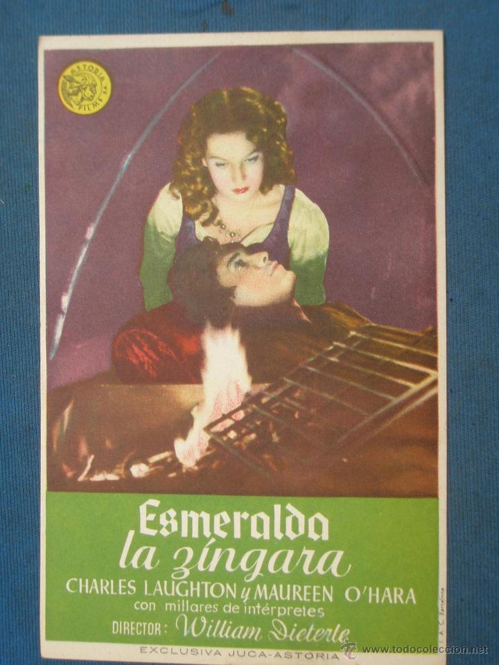 Cine: PROGRAMA DE MANO . ESMERALDA LA Z&Iacute;NGARA , SIN PUBLICIDAD . - Foto 1