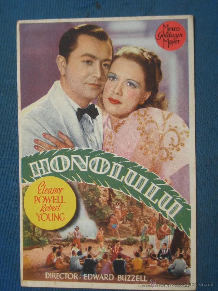 Cine: Programa de Mano . HONOLULU , Con Publicidad . - Foto 1