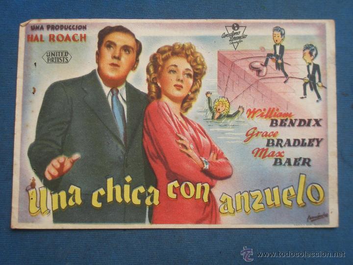 Cine: PROGRAMA DE MANO . UNA CHICA CON ANZUELO, SIN PUBLICIDAD . - Foto 1