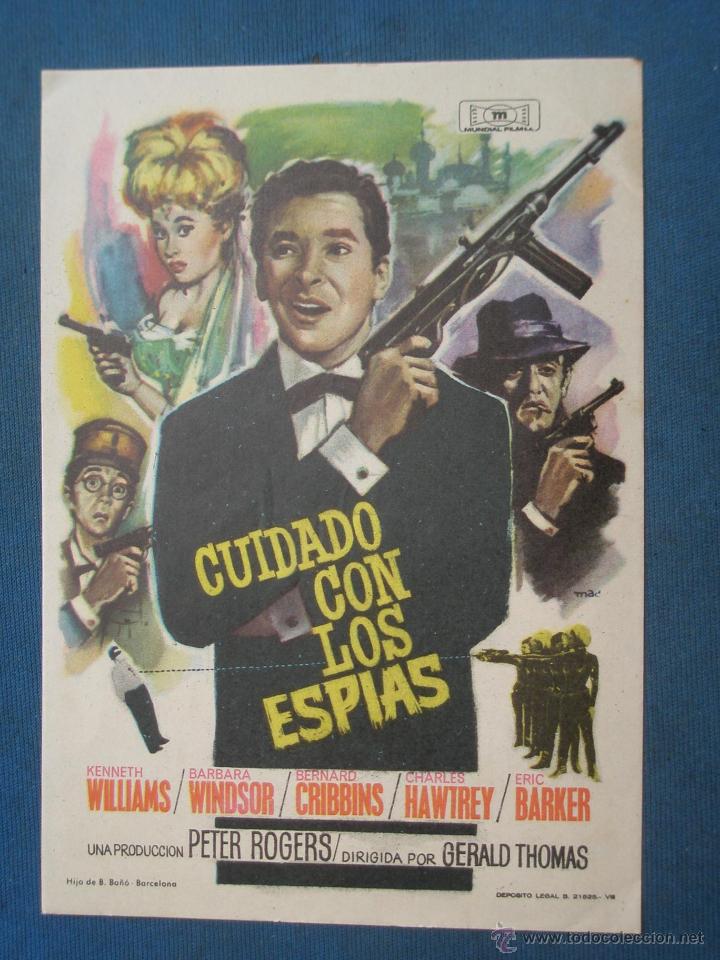 Cine: PROGRAMA DE MANO . CUIDADO CON LOS ESPIAS , SIN PUBLICIDAD . - Foto 1