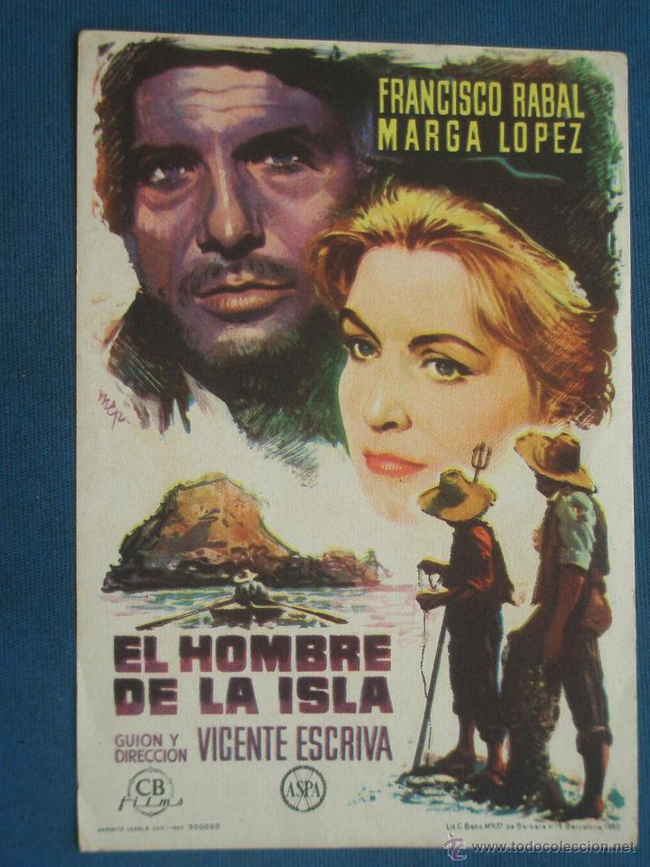 Cine: PROGRAMA DE MANO . EL HOMBRE DE LA ISLA , SIN PUBLICIDAD . - Foto 1