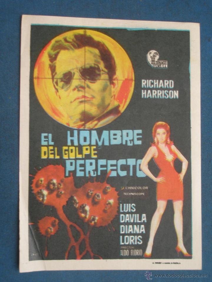 Cine: PROGRAMA DE MANO . EL HOMBRE DEL GOLPE PERFECTO , SIN PUBLICIDAD . - Foto 1