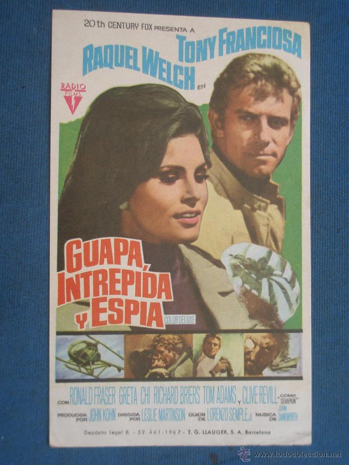Cine: PROGRAMA DE MANO . GUAPA INTREPIDA Y ESP&Iacute;A , SIN PUBLICIDAD . - Foto 1