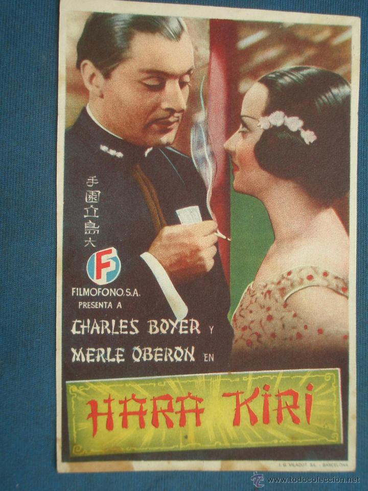 Cine: Programa de Mano . HARA KIRI , Sin Publicidad . - Foto 1