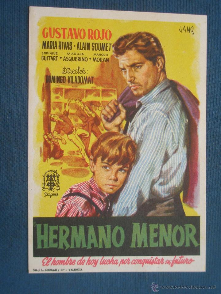 Cine: PROGRAMA DE MANO . HERMANO MENOR , SIN PUBLICIDAD . - Foto 1