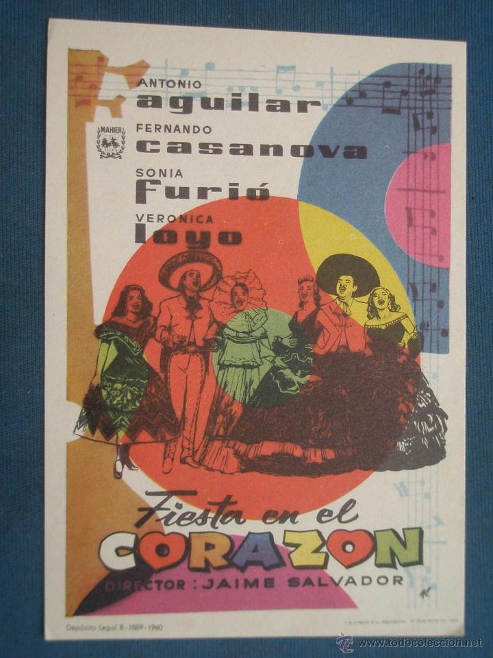 Cine: PROGRAMA DE MANO . FIESTA EN EL CORAZON , SIN PUBLICIDAD . - Foto 1