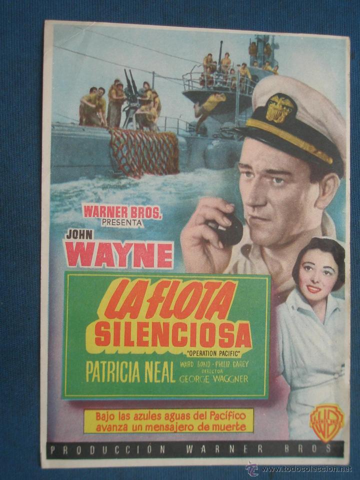 Cine: PROGRAMA DE MANO . LA FLOTA SILENCIOSA , SIN PUBLICIDAD . - Foto 1