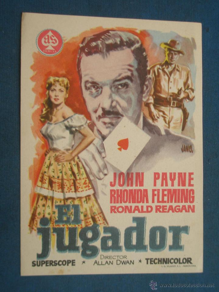 Cine: Programa de Mano . EL JUGADOR , Sin Publicidad . - Foto 1