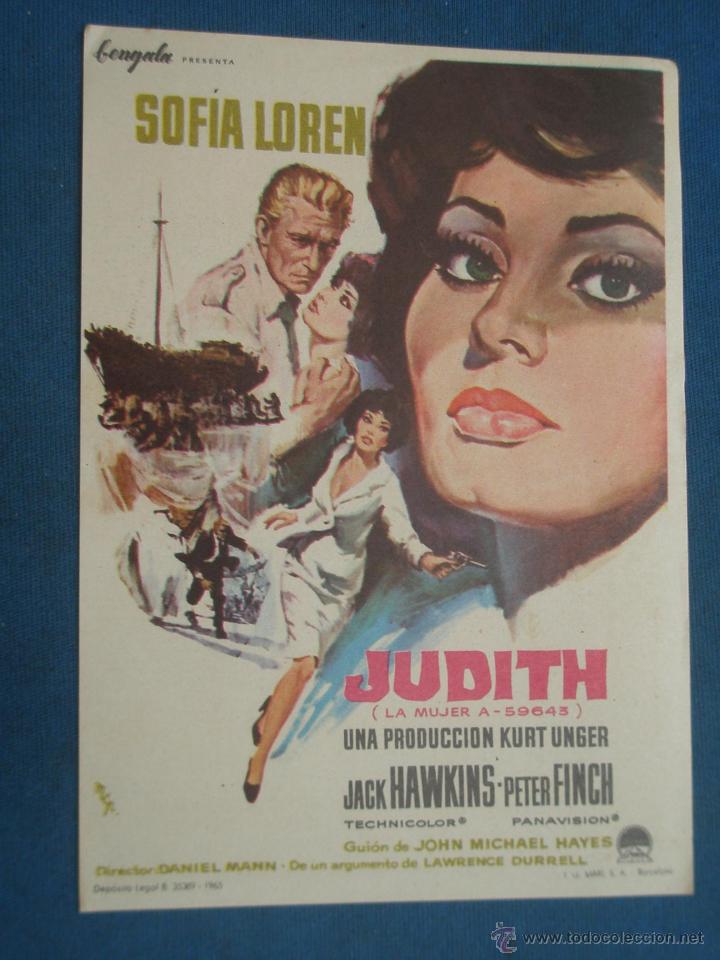 Cine: Programa de Mano . JUDITH , Sin Publicidad . - Foto 1