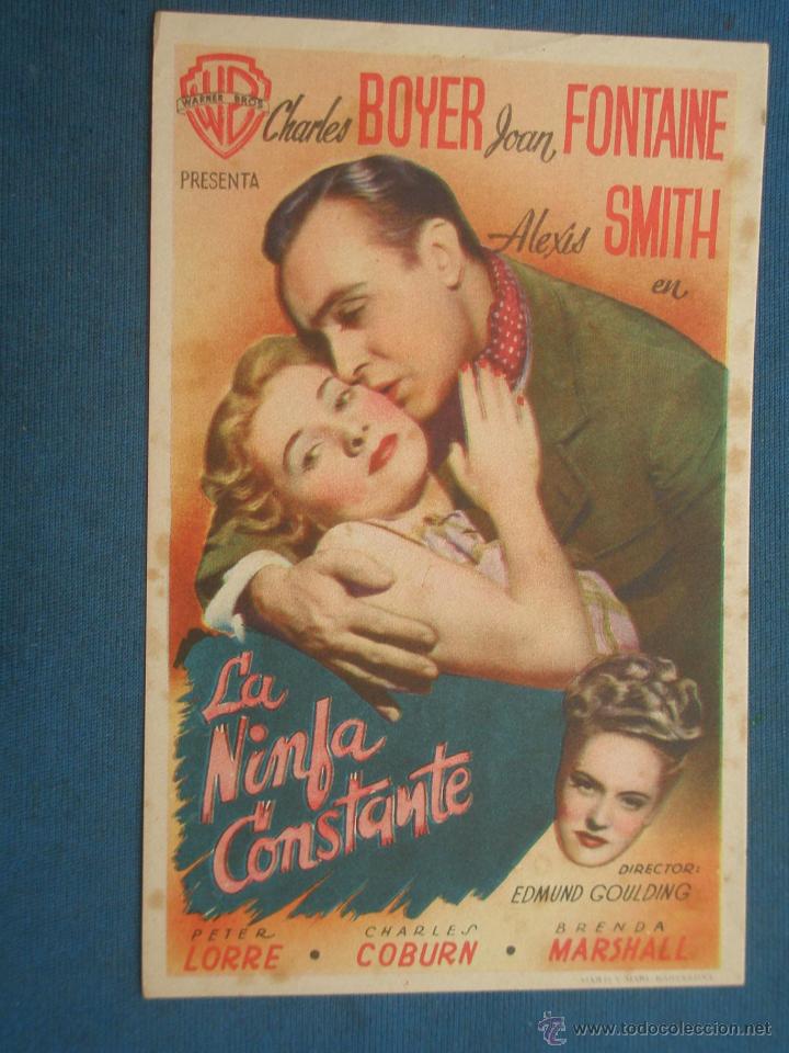 Cine: PROGRAMA DE MANO . LA NINFA CONSTANTE , SIN PUBLICIDAD . - Foto 1