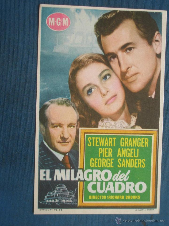 Cine: PROGRAMA DE MANO . EL MILAGRO DEL CUADRO , SIN PUBLICIDAD . - Foto 1