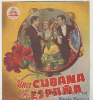 Cine: Una Cubana en Espa&ntilde;a. Doble de Cifesa. &iexcl;IMPECABLE! - Foto 1