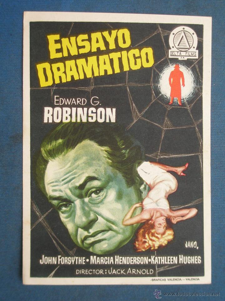 Cine: PROGRAMA DE MANO . ENSAYO DRAMATICO , SIN PUBLICIDAD . ( VER FOTO ADICIONAL ). - Foto 1