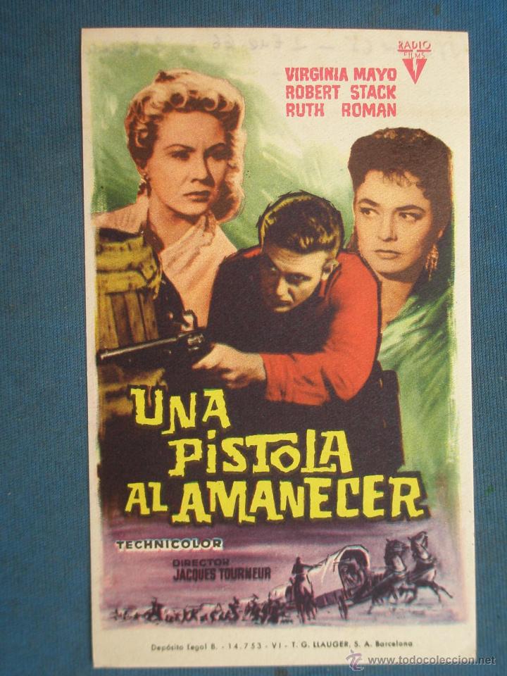 Cine: PROGRAMA DE MANO . UNA PISTOLA AL AMANECER , SIN PUBLICIDAD . - Foto 1