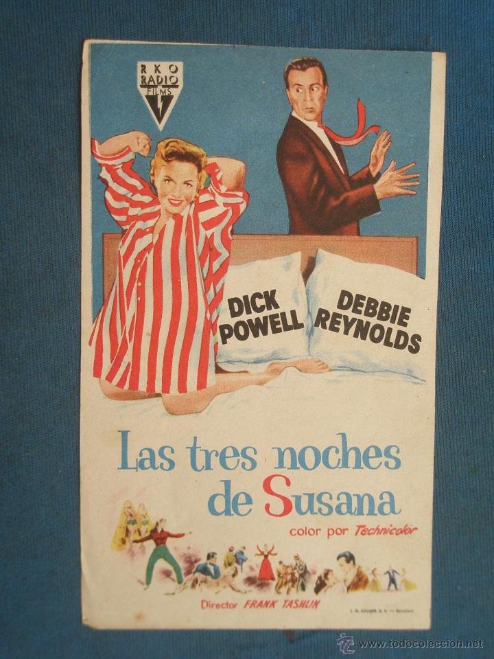Cine: PROGRAMA DE MANO . LAS TRES NOCHES DE SUSANA , SIN PUBLICIDAD . - Foto 1