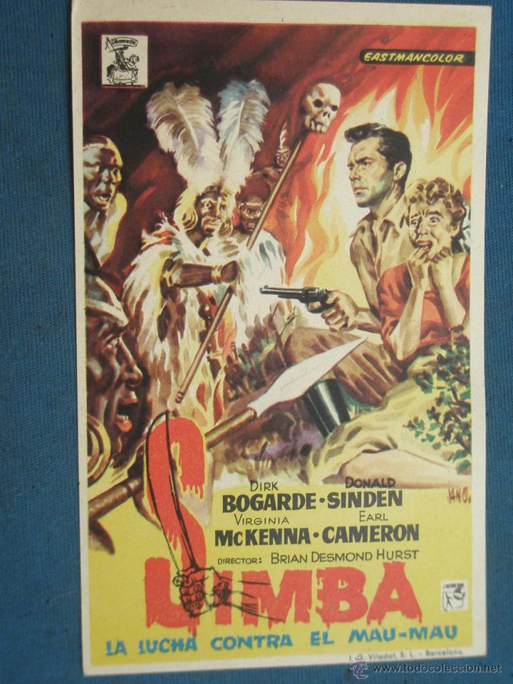 Cine: PROGRAMA DE MANO . SIMBA, SIN PUBLICIDAD . ( VER FOTO ADICIONAL ). - Foto 1