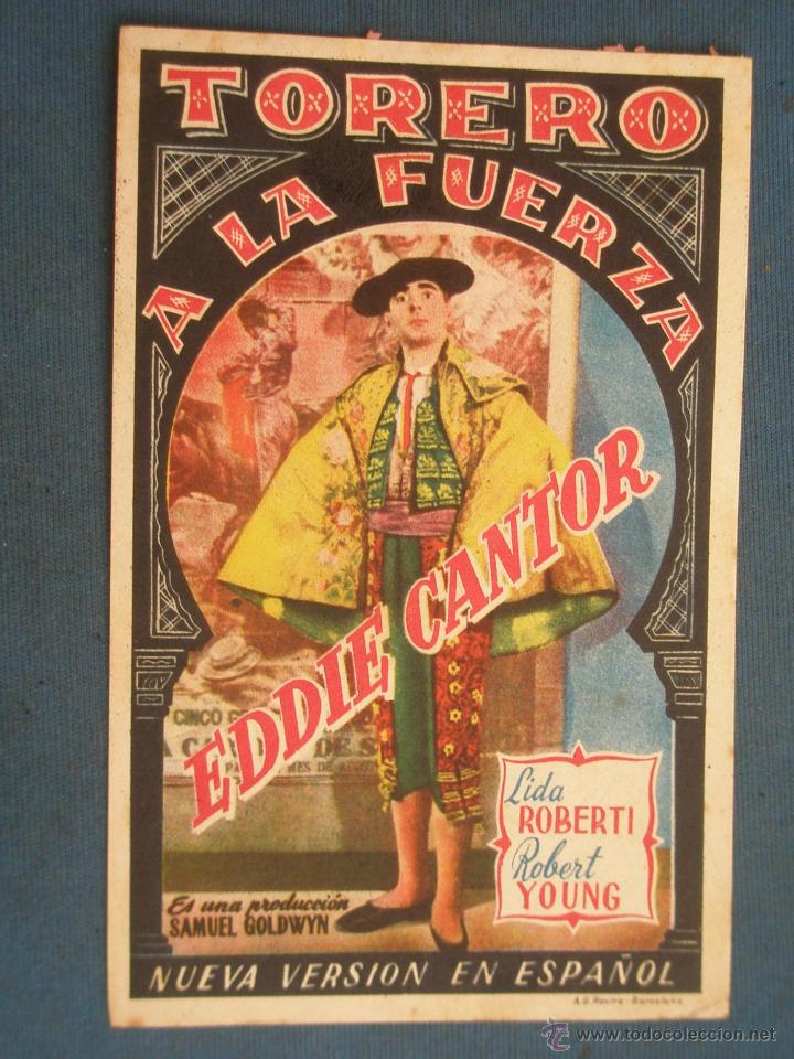 Cine: PROGRAMA DE MANO . TORERO A LA FUERZA , SIN PUBLICIDAD . - Foto 1