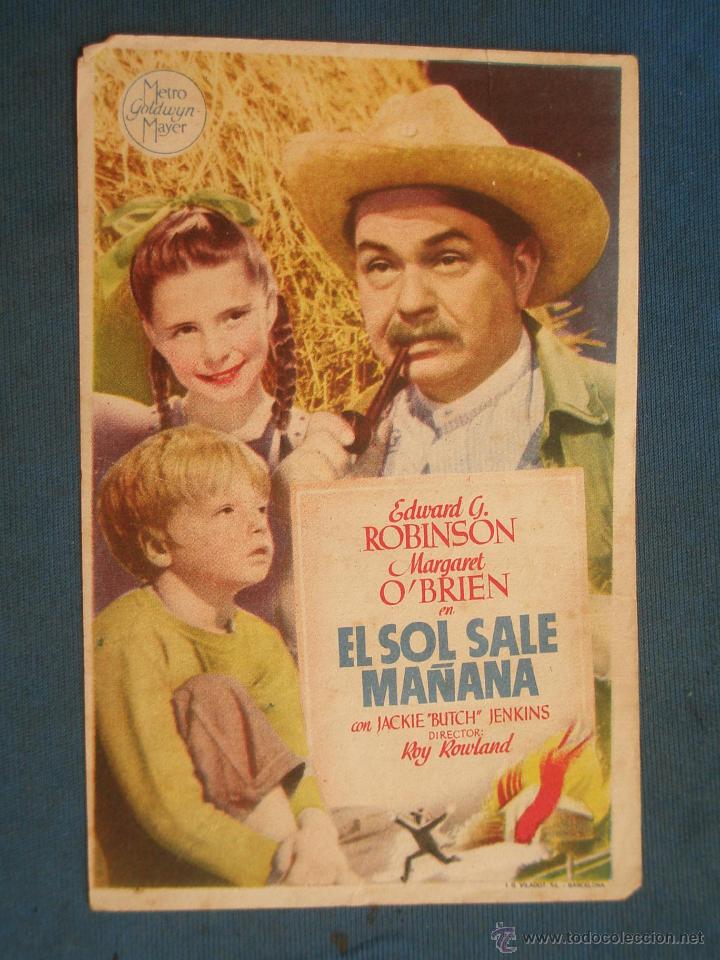 Cine: PROGRAMA DE MANO . EL SOL SALE MA&Ntilde;ANA , SIN PUBLICIDAD . - Foto 1