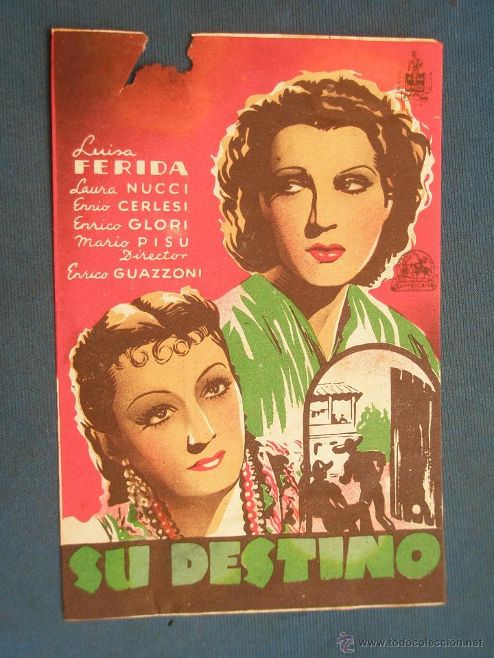 Cine: PROGRAMA DE MANO . SU DESTINO , SIN PUBLICIDAD . - Foto 1