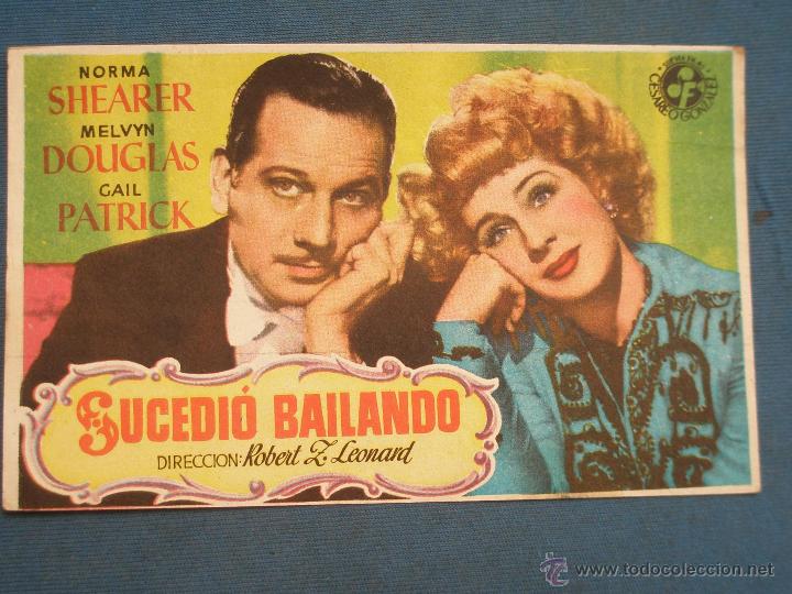 Cine: PROGRAMA DE MANO . SUCEDIO BAILANDO , SIN PUBLICIDAD . - Foto 1