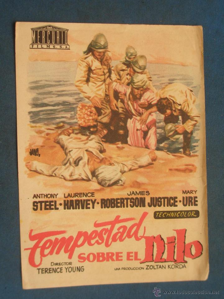 Cine: PROGRAMA DE MANO . TEMPESTAD SOBRE EL NILO , SIN PUBLICIDAD . - Foto 1