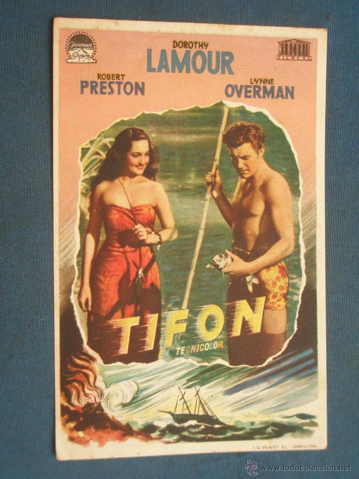 Cine: PROGRAMA DE MANO . TIFON , SIN PUBLICIDAD . - Foto 1